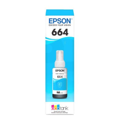 Botella de Tinta Original Epson T664220-AL Cyan